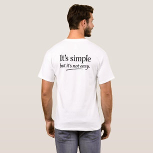 Camiseta É Simples, Mas Não É Fácil