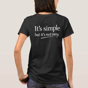 Camiseta É Simples, Mas Não É Fácil