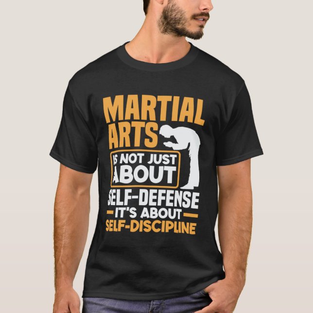 Camiseta É Sobre a Disciplina do Karate Jiu Jitsu (Frente)