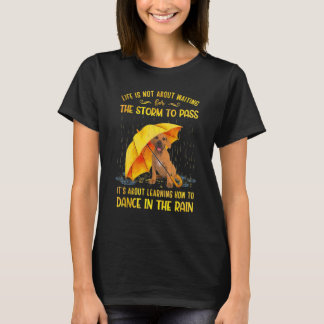 Camiseta É sobre aprender a dançar no berço da chuva