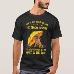 Camiseta É sobre aprender a dançar no berço da chuva