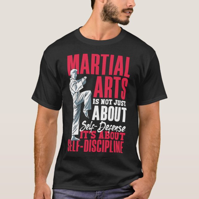 Camiseta É sobre autodisciplina Karate Jiu Jitsu 1 (Frente)