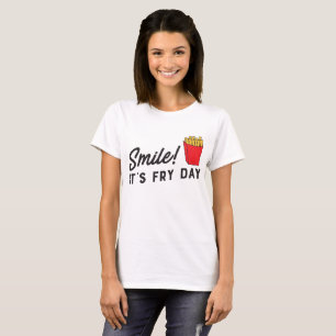 Camiseta É t-shirt do sorriso do dia da fritada
