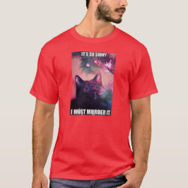 CAMISETA É TÃO BRILHANTE. EU DEVO MATÁ-LO. GATO ÁRVORE DE N