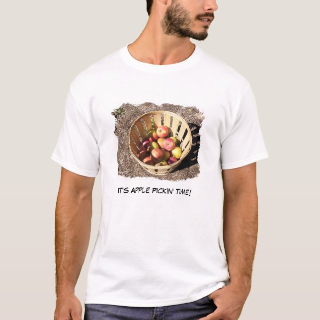 Camiseta É tempo de Apple Pickin! (Frente)