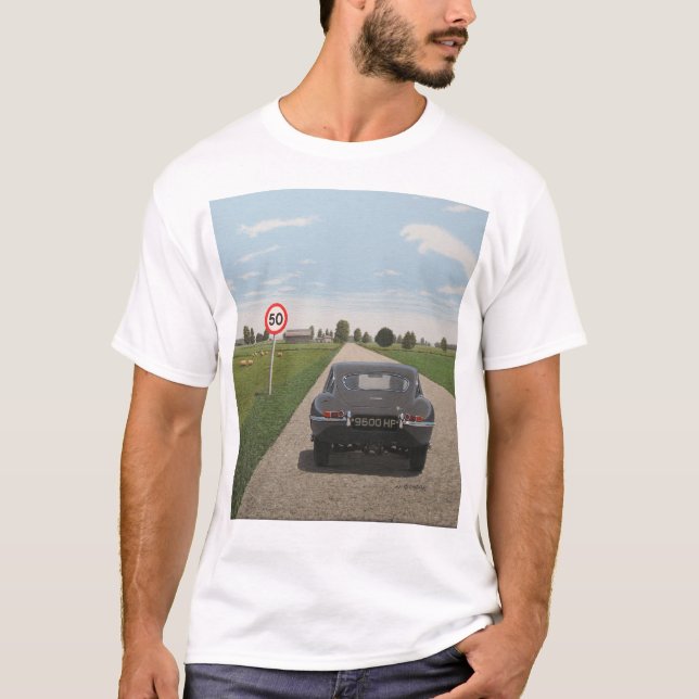 Camiseta E-Tipo 9600 HP de Jaguar (Frente)