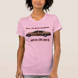 Camiseta É todo o divertimento & jogos ATÉ - o tanque