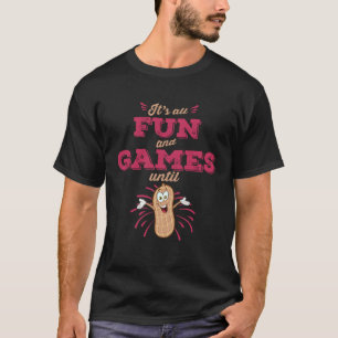 Camiseta É tudo diversão e brincadeiras, alergia a amendoin