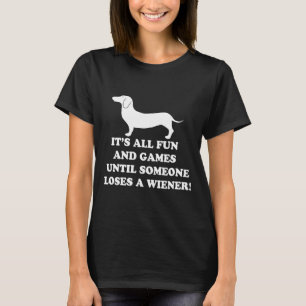 Camiseta É Tudo Divertido E Jogos Dachshund