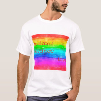 Camiseta É tudo sobre o Rainbow Love 03