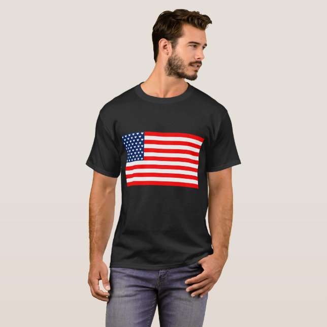 Camiseta E.U. de L juramento - o t-shirt dos homens (preto) (Frente Completa)