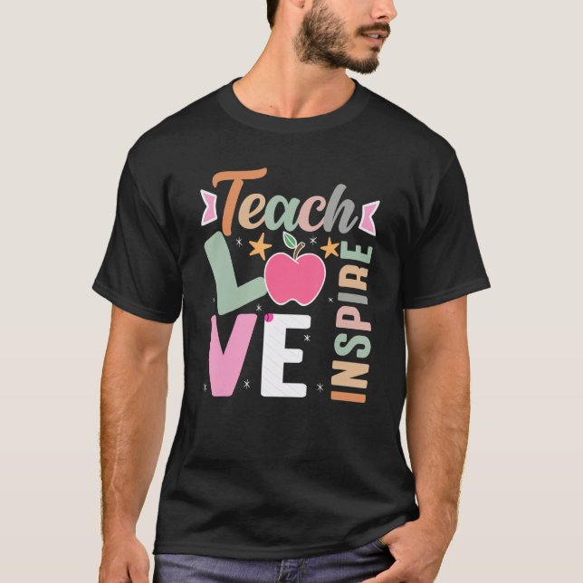 Camiseta é um belo dia dos professores para aprender lecion (Frente)