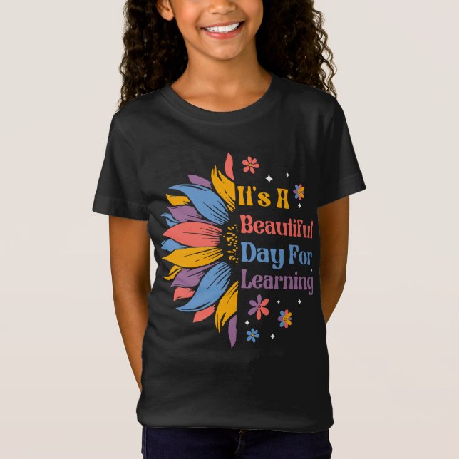 Camiseta É um belo dia para aprender (Frente)