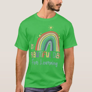 Camiseta É Um Belo Dia para Aprender Bonito De Volta À Esco