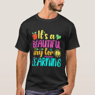 Camiseta É Um Belo Dia Para Aprender Professor Retro Estud