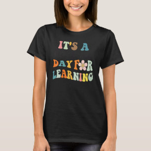 Camiseta É Um Belo Dia Para Aprender Professor Retro Estud