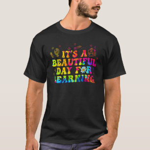 Camiseta É Um Belo Dia Para Aprender Professora De Volta Pa
