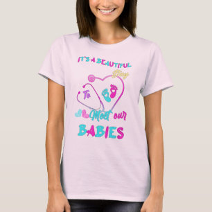 Camiseta "É um belo dia para conhecer nossos bebês - Ba Bon