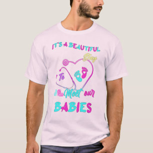 Camiseta "É um belo dia para conhecer nossos bebês - Ba Bon