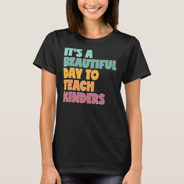 Camiseta É um belo dia para ensinar os educadores (Frente)