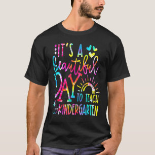 Camiseta É Um Belo Dia Para Ensinar Professora de Jardim de