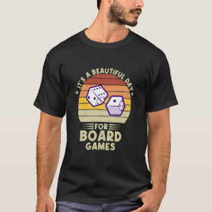 Camiseta É Um Belo Dia Para Jogos De Tabuleiro divertido jo