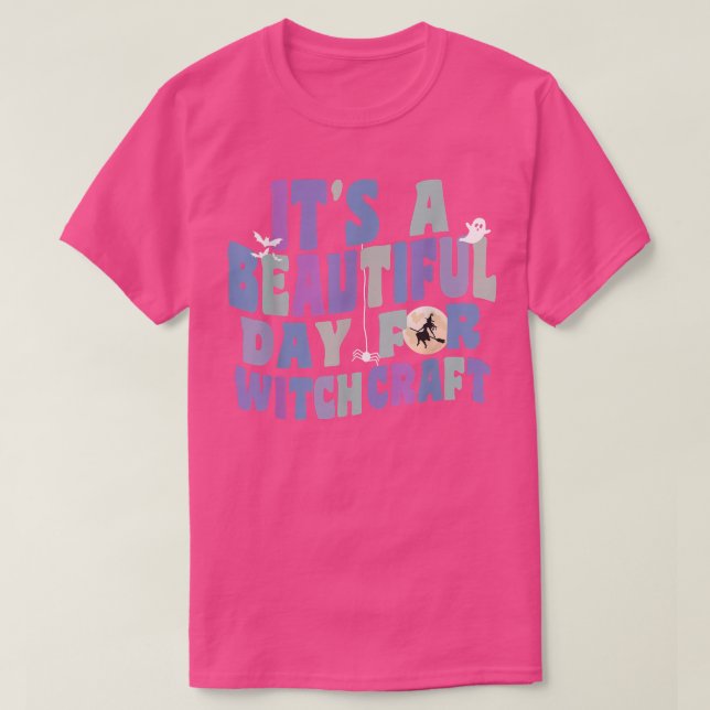 Camiseta É um belo dia para o feiticeiro-reverso (Frente do Design)