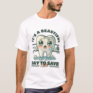 Camiseta É um belo dia para salvar os dentes