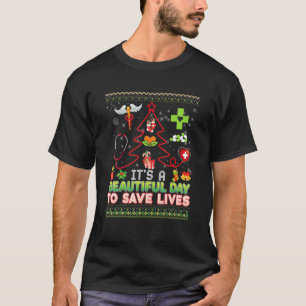 Camiseta É Um Belo Dia Para Salvar Vidas Enfermeira Doutor 