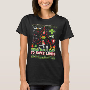 Camiseta É Um Belo Dia Para Salvar Vidas Enfermeira Doutor