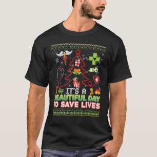 Camiseta É Um Belo Dia Para Salvar Vidas Enfermeira Doutor