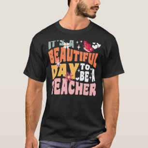 Camiseta É um belo dia para ser uma escola de alvenaria de