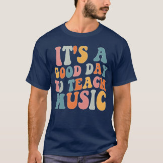 Camiseta É Um Bom Dayoeach Music Engraçado Retro Music Retr