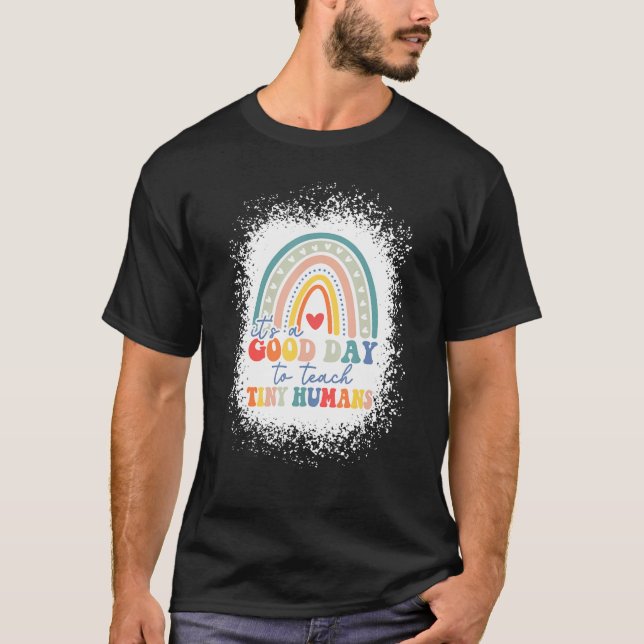 Camiseta É Um Bom Dia Ensinar Homens Pequenos A Teerão De H (Frente)