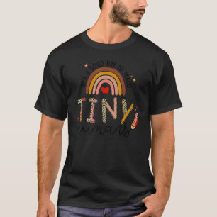 Camiseta É Um Bom Dia Ensinar Humanos Pequenos 100 Dias De 