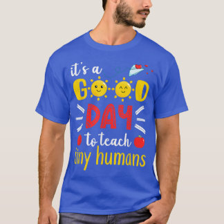 Camiseta É Um Bom Dia Ensinar Pequeno Jardim Infantil