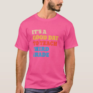 Camiseta É Um Bom Dia Ensinar Professora Do 3º Ciclo