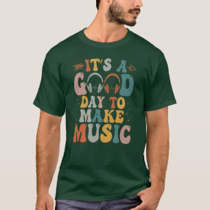 Camiseta É um bom dia fazer música musical Banda música fu