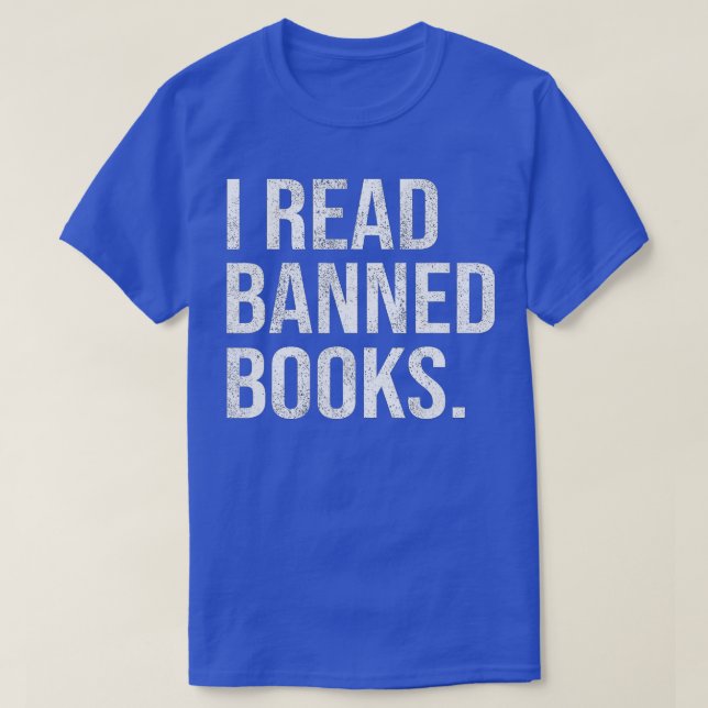 Camiseta É um bom dia ler livros proibidos - eu leio Bann (Frente do Design)