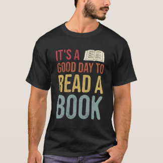 Camiseta É Um Bom Dia Ler Um Livro Engraçado Presente Na Vi