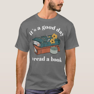 Camiseta É um bom dia ler um professor de Bibliotecária B