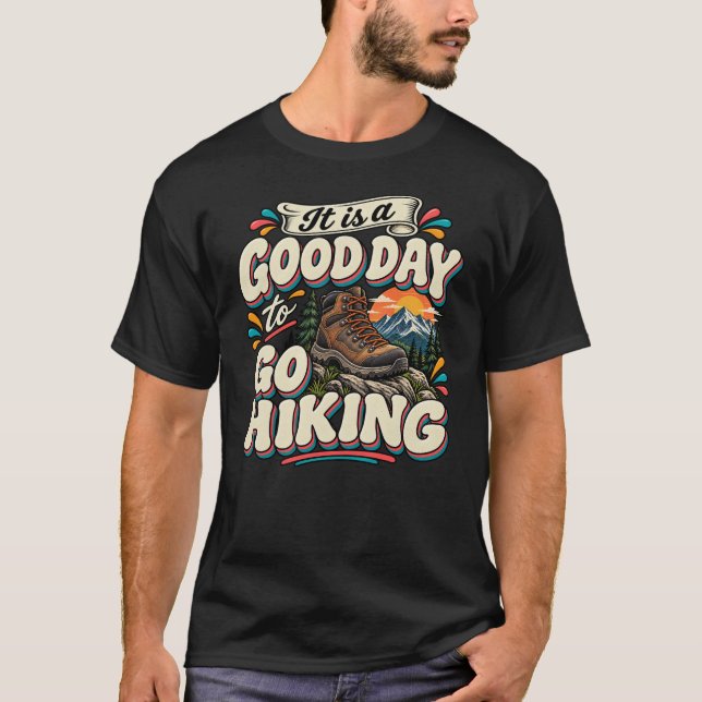 Camiseta É um Bom Dia para Caminhar (Frente)