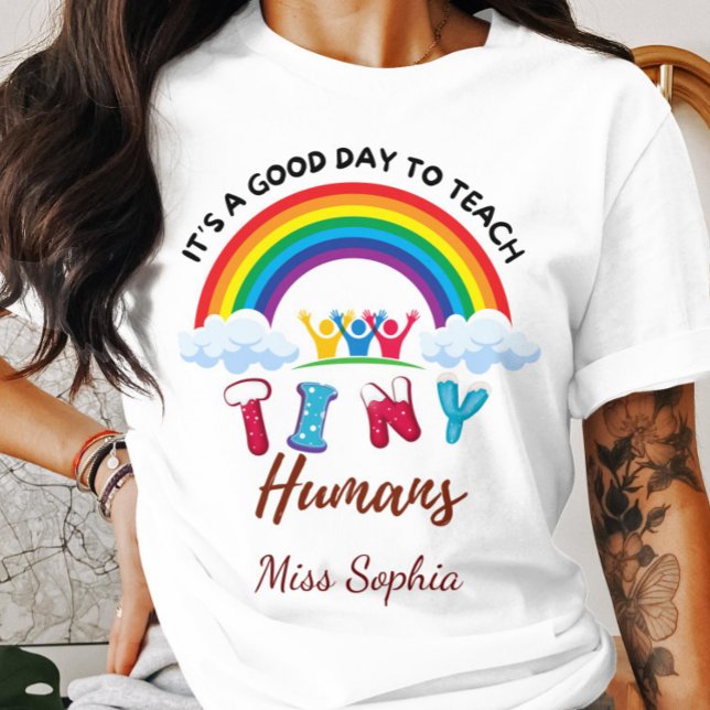 Camiseta É um bom dia para ensinar seres humanos pequeninos (Criador carregado)