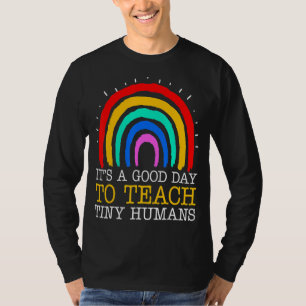 Camiseta É Um Bom Dia Para Ensinar Um Pequeno Prestador De