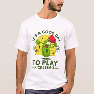 Camiseta É um bom dia para jogar picleball