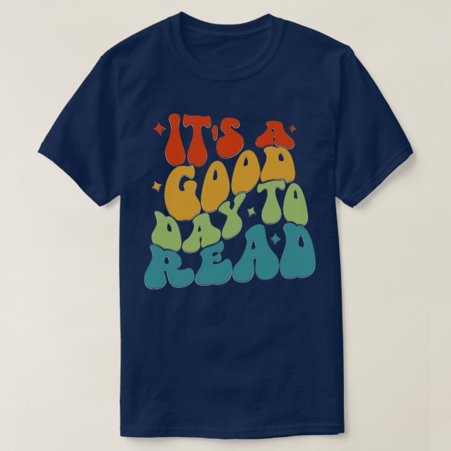 Camiseta É Um Bom Dia Para Ler A Bibliotecária De Padrões (Frente do Design)