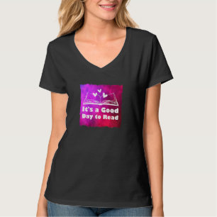 Camiseta É um bom dia para ler o livro de leitores