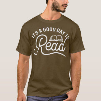 Camiseta É Um Bom Dia Para Ler Presente Bibliotecário De Bo