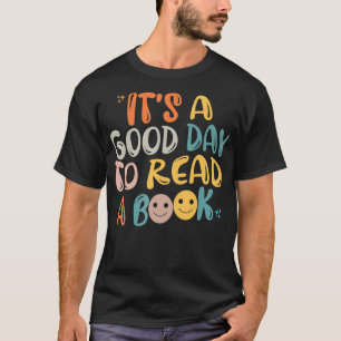 Camiseta É Um Bom Dia Para Ler Um Livro Dando Presentes Par