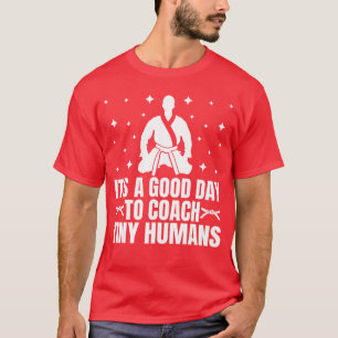 Camiseta É um bom dia para treinar humanos JiuJitsu Coach v